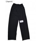 CharmX Women's Modal Soft Wide Leg Pants High Waist Casual Relaxed Pants with Pockets Black Color