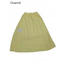 CharmX Women High Elastic Waist Chiffon Skirt Swing A-line Skirts Yellow Color