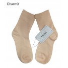 CharmX Women's Cotton Socks, Soft, Regular Fit, Plain champagne Color Casual Socks for Shoe Size 6 to 12